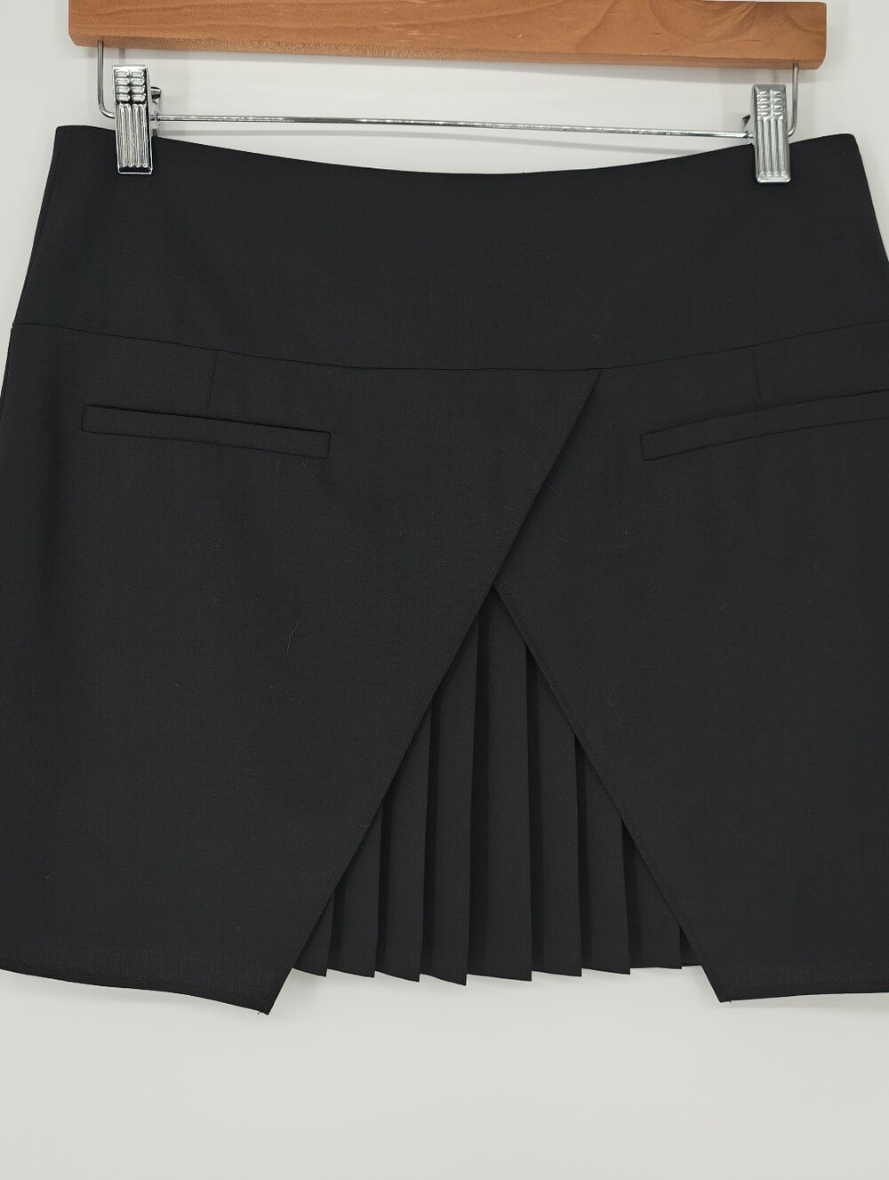 Tibi asymmetrical wrap-style front overlay Skirt Size 6